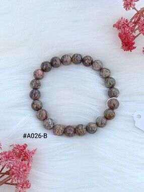 Purple explosion Alashan Agate Bracelet- #A026 B&C